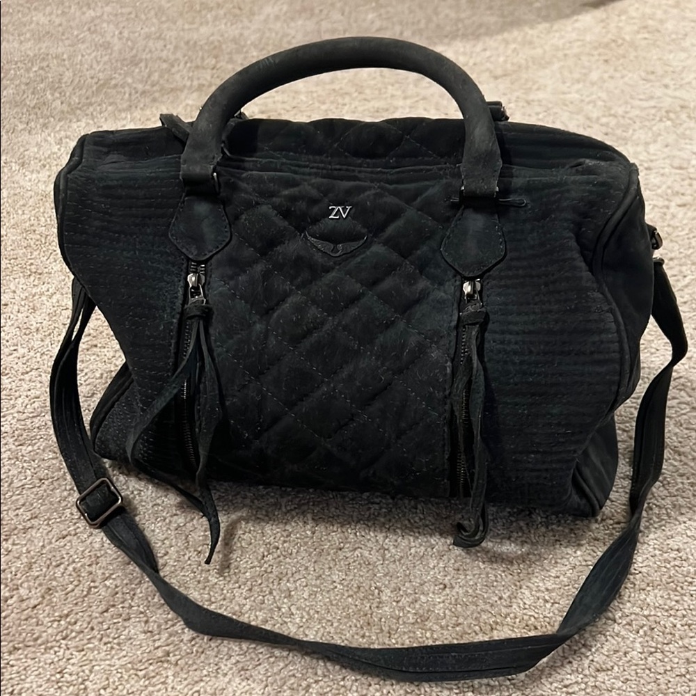 Zadig & Volteire Graphite Quilted Women's Bag